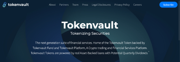 Tokenvault Website