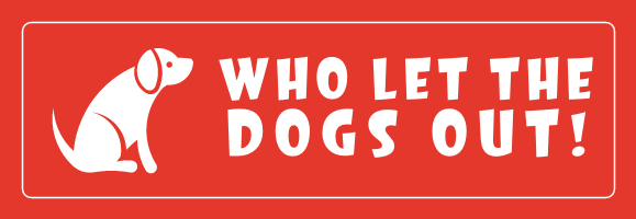 Who let the dogs out Logo